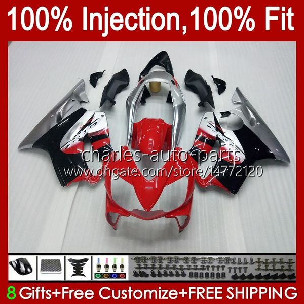 Stampo iniezione corpo per HONDA CBR 600F4 600CC 600 F4 FS CC 1999-2000 Carrozzeria 54No.102 100% Fit CBR600FS CBR600F4 1999 2000 CBR600 F4 99 00 Kit carene OEM rosso argenteo