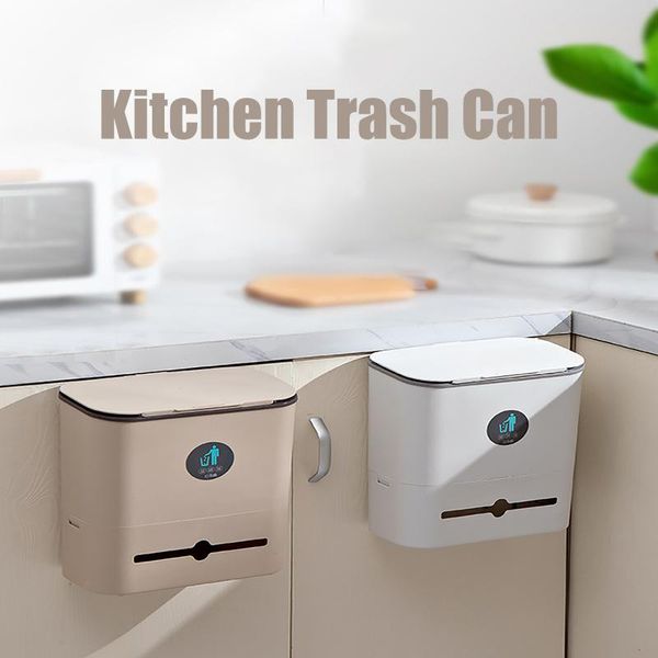 

waste bins wall mounted kitchen trash can cabinet door hanging bathroom toilet garbage storage in the