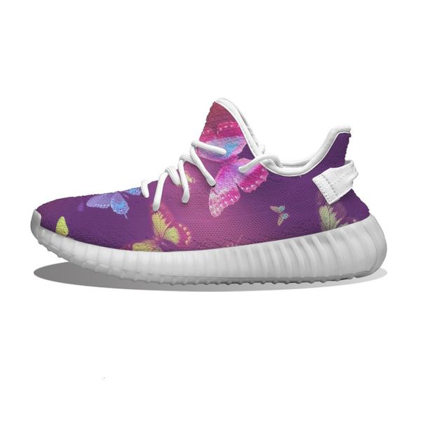 

diy custom colorful butterfly flying running shoes mesh printed mens womens trainers outdoor sports sneakers