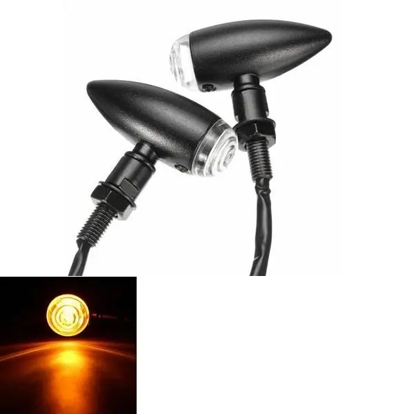 

10mm pair motorcycle bullet turn signal light for harley davidson cruiser chopper
