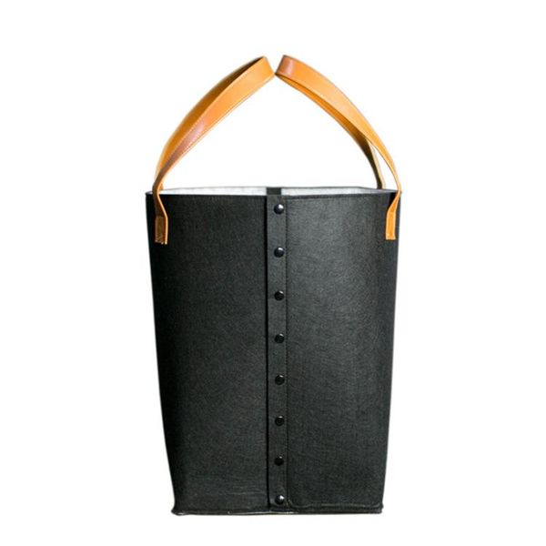 

laundry storage & organization felt simple basket large folding black gray dirty clothes toy household sundries sorter