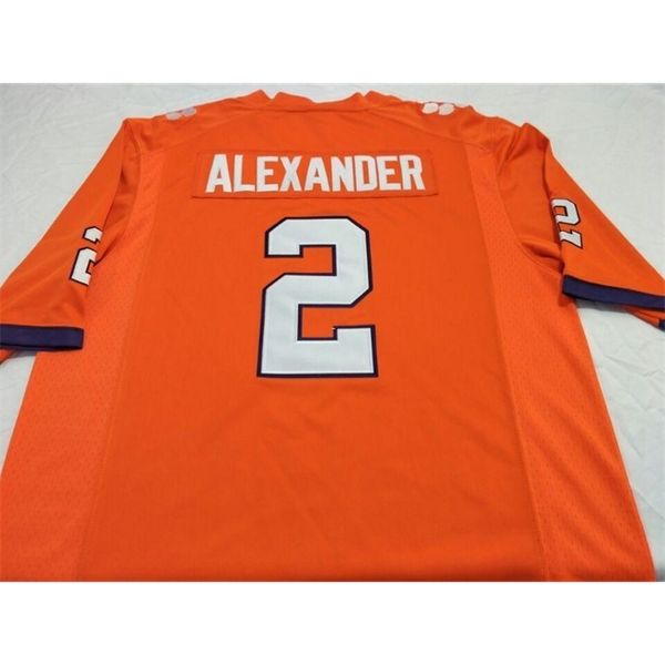 

chaep men clemson tigers mackensie alexander andre ellington real full embroidery jersey size s-4xl or custom any name or number jersey, Black