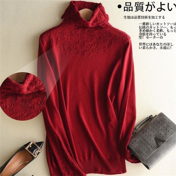 

women knitted sweaters pullovers turtleneck long sleeve solid color sweater women v191130, White;black