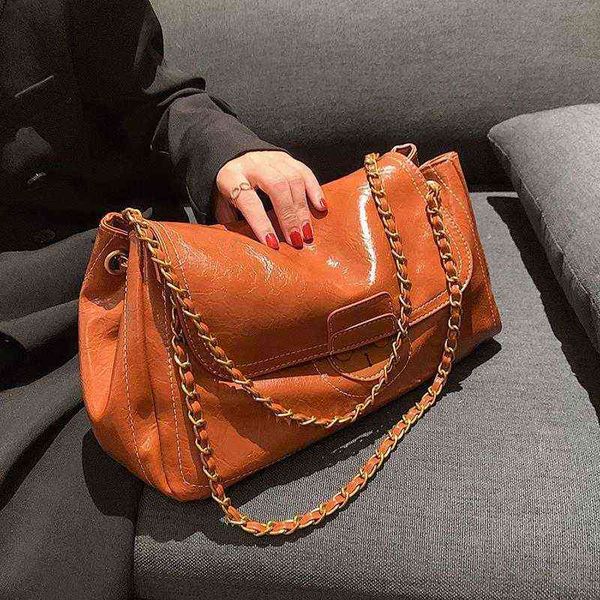 

bag large capacity women's 2021 fashion autumn and winter niche chain armpit menger tote