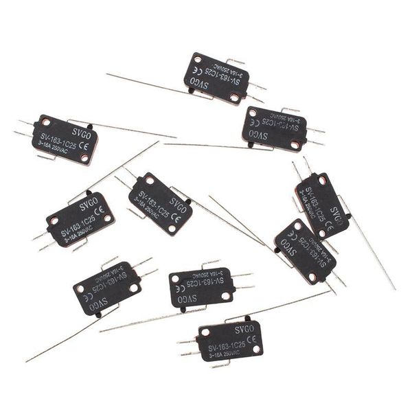 

smart home control 10 x micro limit switch long straight hinge arm spdt snap action lot