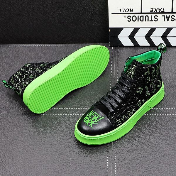 

2021 fashion designer men embroidery zipper casual platform flats shoes slip on male wedding shoes loafers moccasins, Black