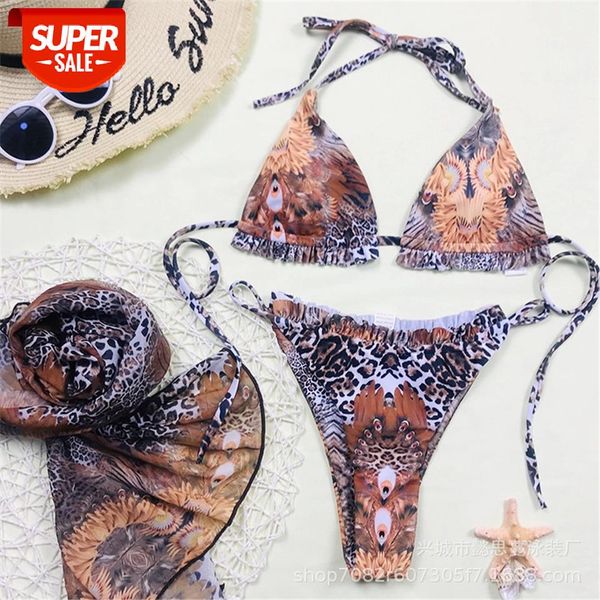 

tie-dye bandage swimwear mini bikinis women three-piece women swim suit bathing suit bikini sets biquini mujer #un3n, White;black