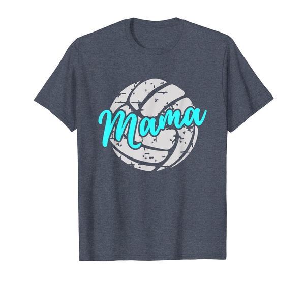 

volleyball mama momma mom teal spirit wear t-shirt, White;black