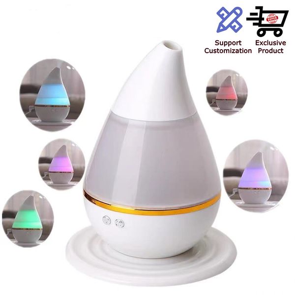 

Mini Small USB Humidifier Office Home Desktop Water Drop Air Aroma Diffuser Atomizer 8.3oz 250ML Aromatherapy Purification Convenient Househ