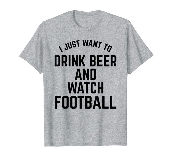 

drink beer and watch football for college and pro fans t-shirt, White;black