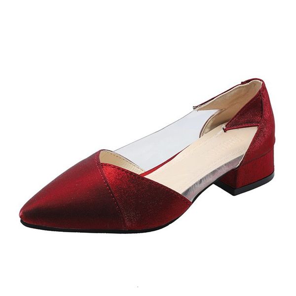 

dress shoes style women comforty flying weaving fashion shallow flock square mid heel toe pumps casual 6854, Black