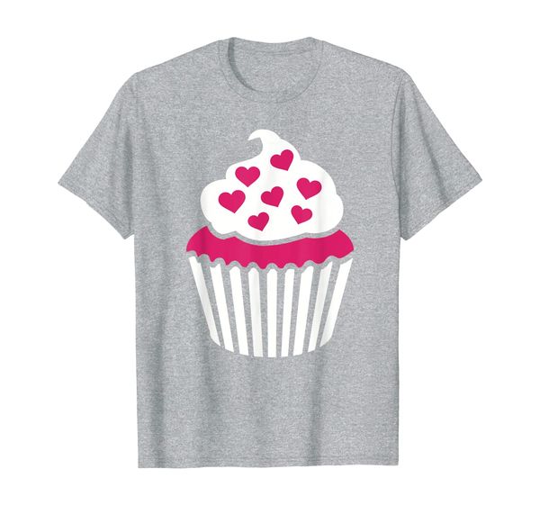 

cupcake hearts t-shirt, White;black