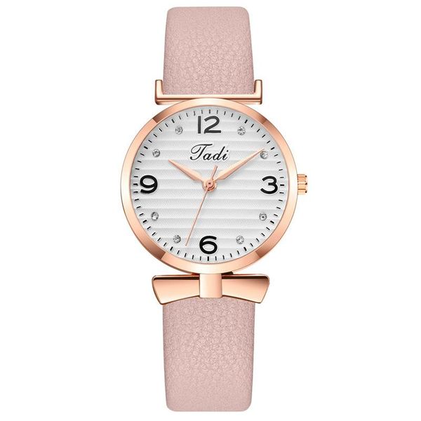 

wristwatches 2021 fashion watch women ladies trend rhinestone quartz wristwatch casual leather band female clock relogio feminin, Slivery;brown