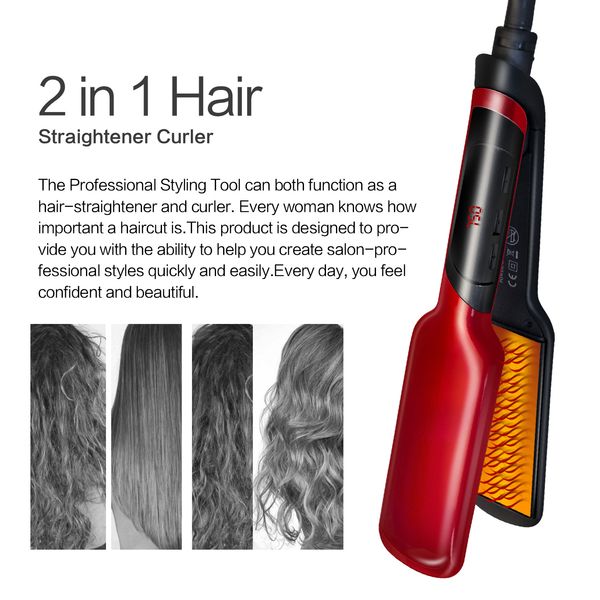 

professional hair straightener tongs ironing for hair iron flat iron blank crimper corrugated corrugation styling styler