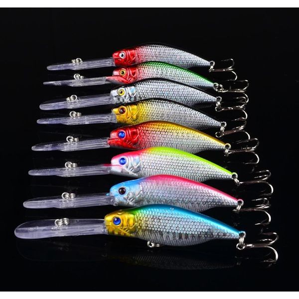 

long mouth crankbait lures 11.5cm 9.2g 3d eyes abs plastic fishing bait jigging wobbler lure uykoa uitze