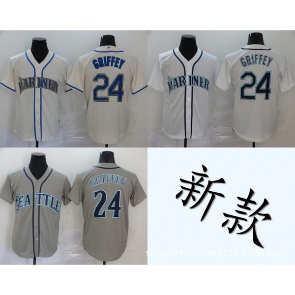 

tracksuit jerseys 2021 jersey seattle 24# baseball uniform, Gray