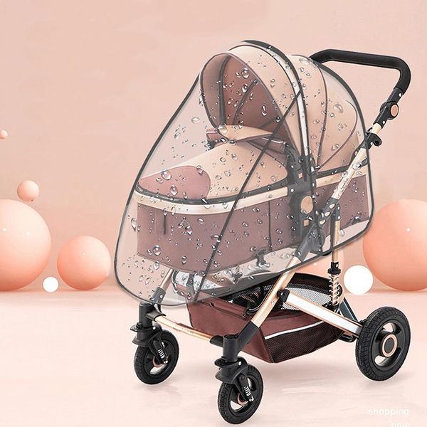 

stroller parts & accessories rain cover baby car weather wind sun shield transparent breathable trolley umbrella raincoat