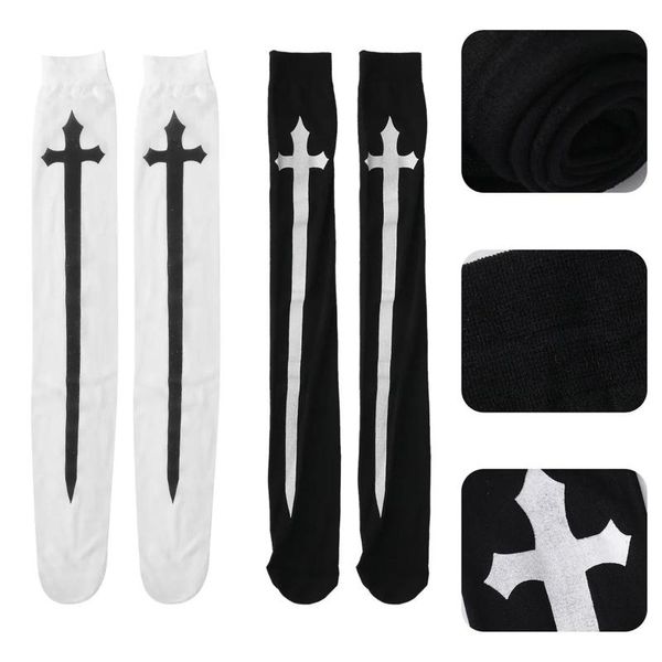 

party favor 2021 selling 1 pair halloween cross sword stocking costume props high stockings over the knee socks cosplay