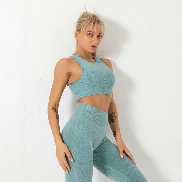 

deep 2021 new package u fashion vt sports back shockproof gathered yoga bra, Gray