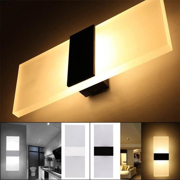 

mini 6w led led wall light for home ac220v 110v acrylic bedroom bedside living room balcony aisle wall lamp corridor sconce
