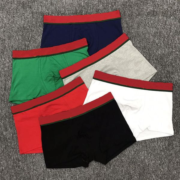 Klasik Mektup Baskı Erkek Külot Rahat Pamuk Erkekler Boksörler Iç Çamaşırı Moda Casual Boys Külot Underwears Şort