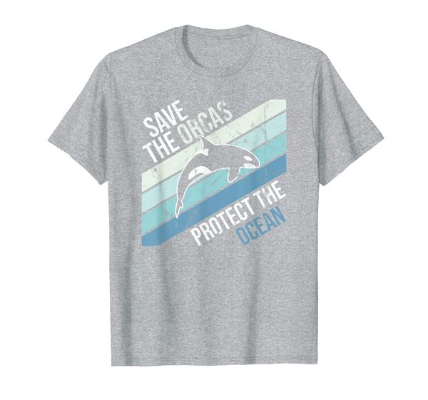 

Save The Orcas Protect The Ocean T-Shirt Retro T-Shirt, Mainly pictures