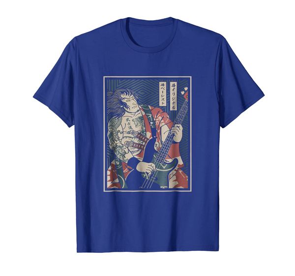 

bassist samurai tshirt bassist funny bass guitar player sayi, White;black
