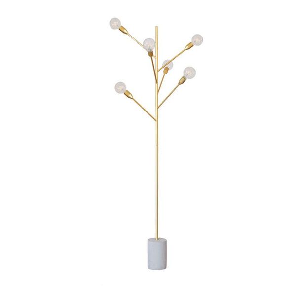 

modern simple floor lamp living room standing light study l bedside floor lamp 3/6pcs e27 led bulb cement base shipping