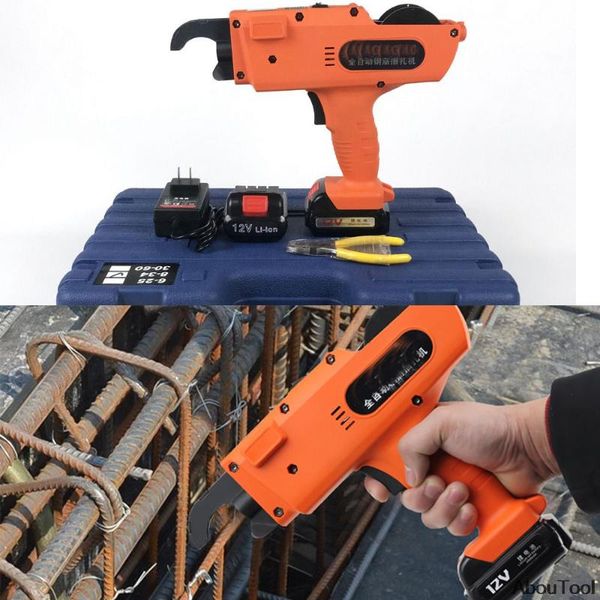 

power tool sets rebar tier binding machine 12v 3000mah automatic tying cordless wire lithium battery rechargeable 680 880 type
