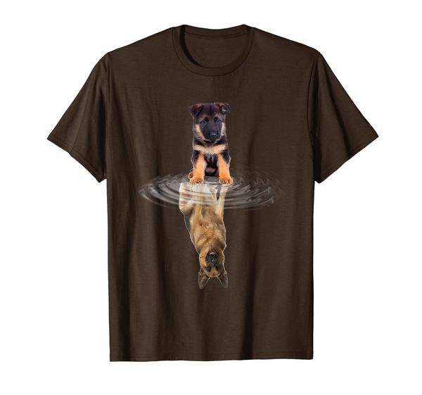 

German Shepherd Reflection T-Shirt Funny Father' Day Dog, Mainly pictures
