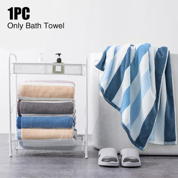 

towel 90x180cm thickened breathable striped autumn winter soft body wrap absorbent cotton blend bathroom home spa bath