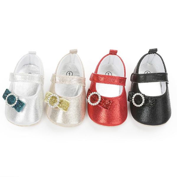 

first walkers infant baby girls princess shoes soft sole solid color shallow flats 0-1y slippers indoor crib