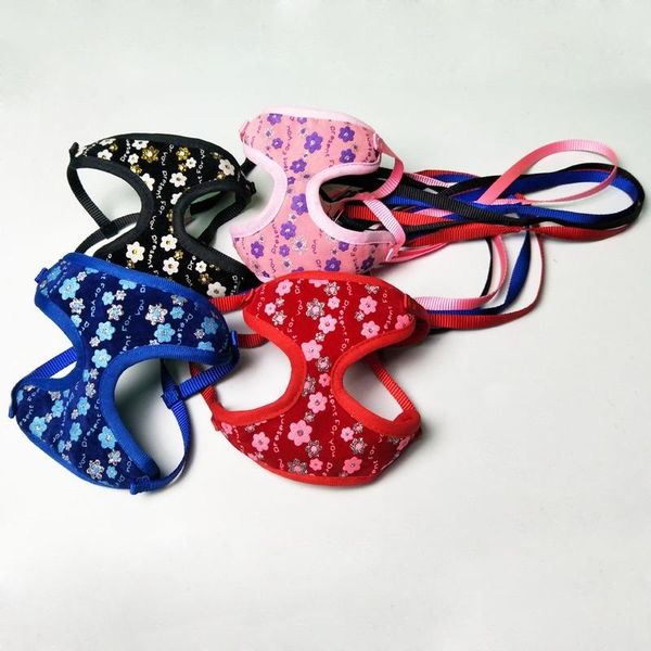 

dog collars & leashes pet supplies chest strap nylon traction rope belt suit harness vest cat and outdoor running walking artifact
