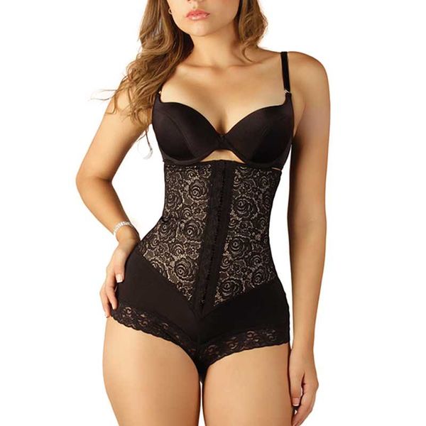

women's shapers fajas colombianas black woman shapewear with hollow printing design adjustable straps tummy control bulifter postpartum, Black;white