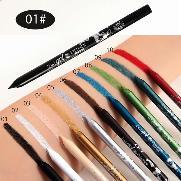 

lip pencils 10 colors of long-lasting waterproof and sweat-proof eyeliner liner natural pencil eyes makeup beauty