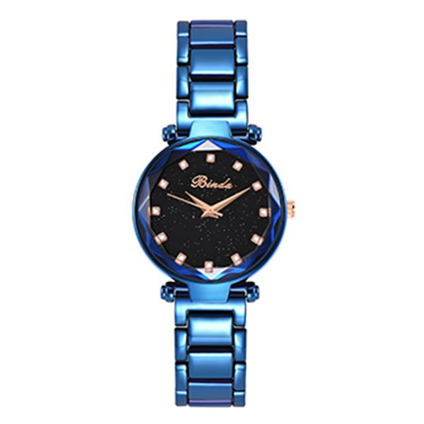 

binda fashion trend crystal ladies champagne gold steel band watch diamond ladies watch waterproof gypsophila fashion quartz watch, Slivery;brown