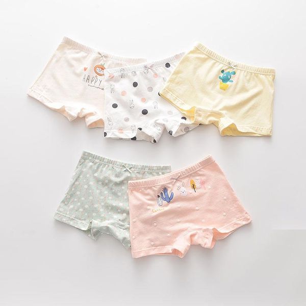 

hpbbkd 5pcs/lot girls cotton boxer briefs girl panties girls boxer shorts children's panties kids underwear for 2-14 years gu249, Camo