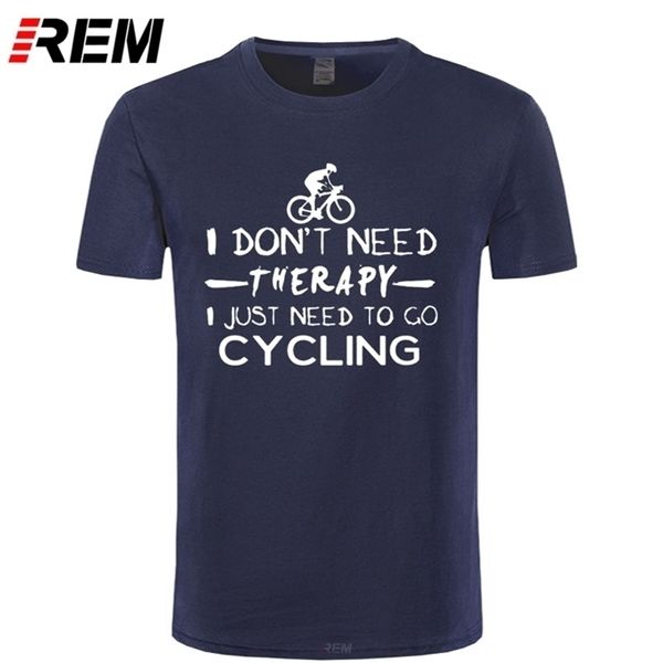 REM Arrivo Uomo Summer Fashion T-shirt Biker Cycle stampato O-collo -shirt Maschile Camicie a maniche corte 210716