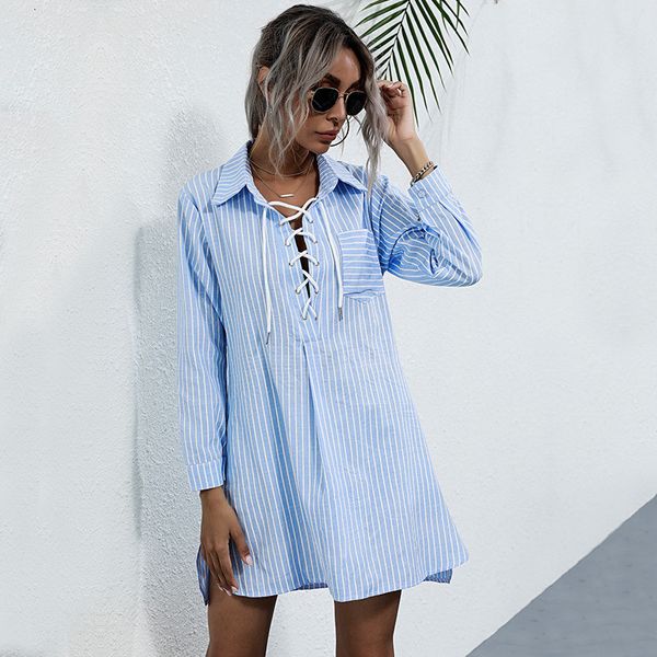

2021 new fashion striped blouses casual full sleeve pocket spring blouse shirt for women office lady j5n2, Tan;black