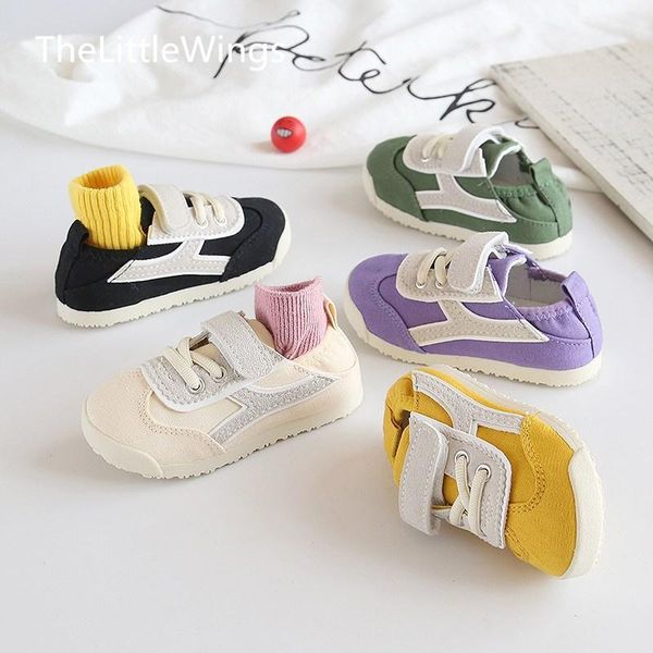 

athletic & outdoor spring 2021 boys' canvas shoes girls' leisure kindergarten korean light and breathable children's sports 1, Black