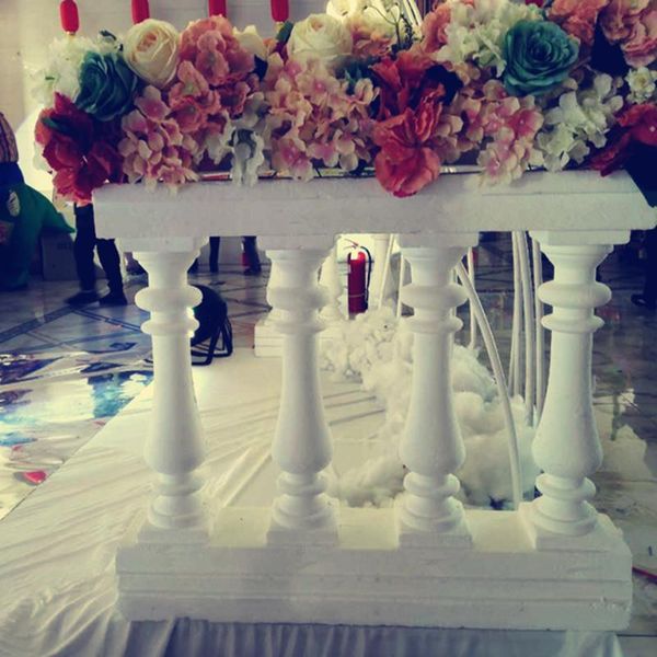 

party decoration 4 pcs quality wedding metal fence roman column aisle runner road lead props white design