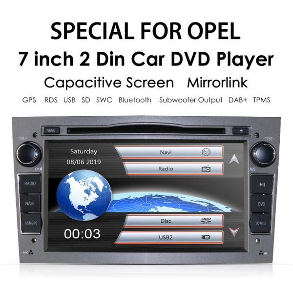 

7" 2 din car dvd stereo for vauxhall astra h g vectra antara zafira corsa gps navi radio eq game player rds tpms dab+