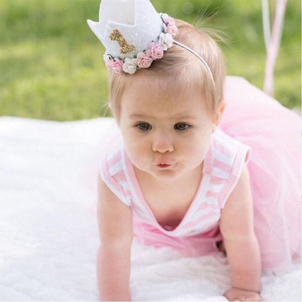 

party hats birthday decorations kids baby 1 2 3 year old hat shower boy girl 1st crown