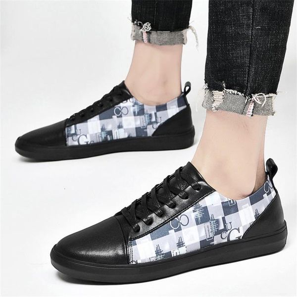 

dress shoes male shoes fashion solid personality impression of classic plutonium toe round lace flat heels comfortable sporty ks067 bmm9, Black