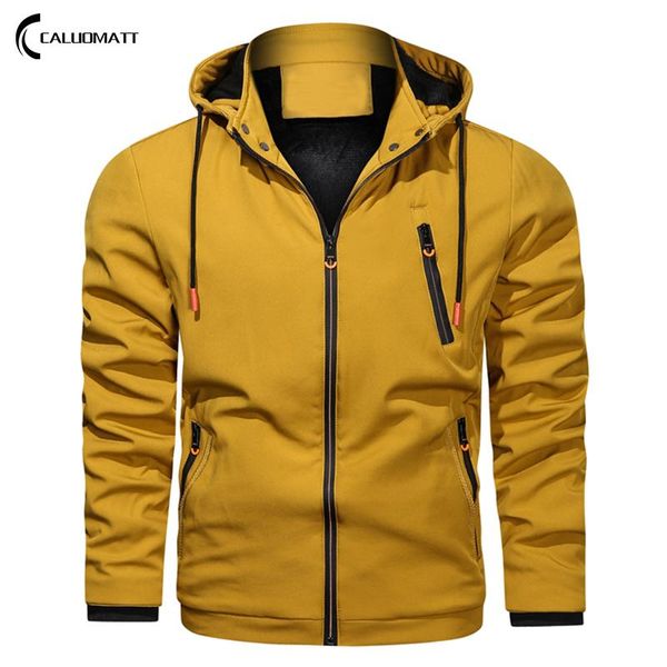 

men's jackets 2021 brand hooded jacket men zipper winter spring autumn casual solid hoodie outwear slim fit 3xl, Black;brown