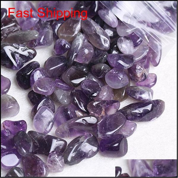 

1 bag 100 g natural amethyst quartz stone crystal tumbled stone irregular fish tank crystal gravel (size: 7--9 mm) 1lf4e gfyt4