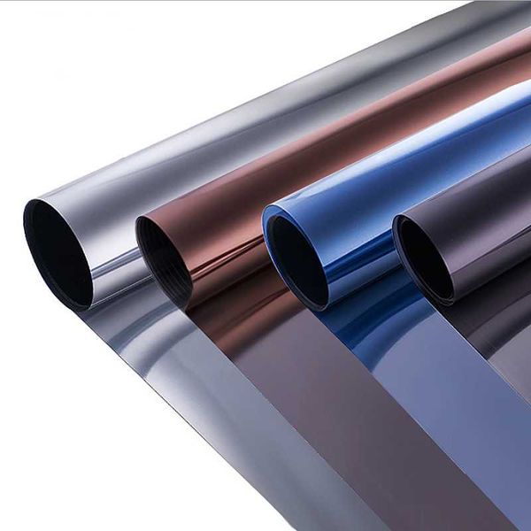 

window stickers 2m length thermal-insulation glass film static cling sun-blocking energy saving removable reflection effect durable sticker