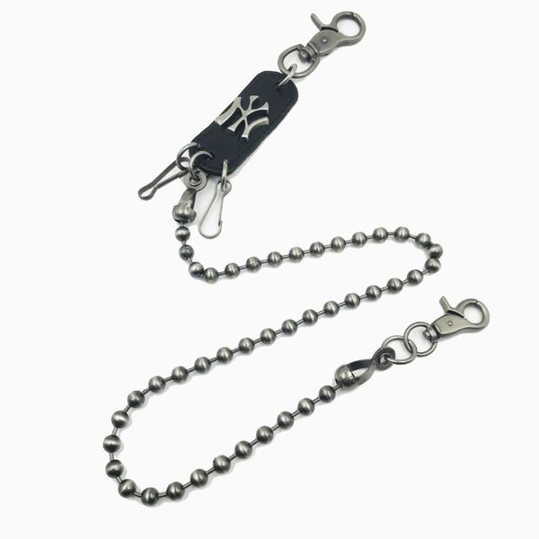 

keychains gun black visual heavy rock metal hip hop gothic pants trousers jean wallet key men's waist chain dr117, Silver