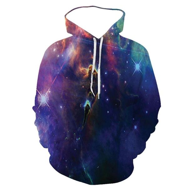 

men's hoodies & sweatshirts space galaxy men/women sweatshirt hooded 3d brand clothing cap hoody print paisley nebula jacket, Black