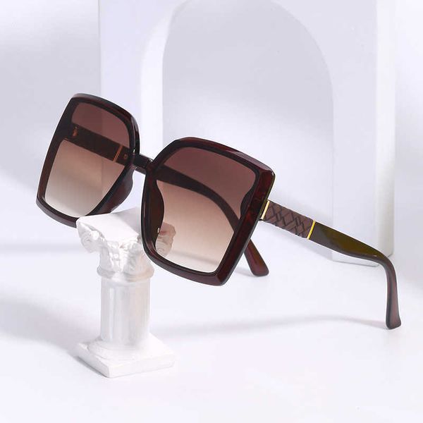 

2021 sunglasses women's fashion net red same large square sunglasses, White;black